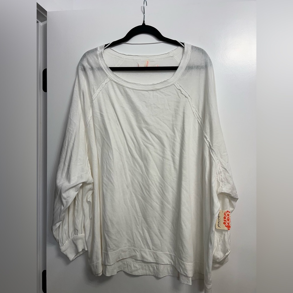 NWT Fp movement long sleeve inspire layer tee small S oversized White New - Picture 5 of 15